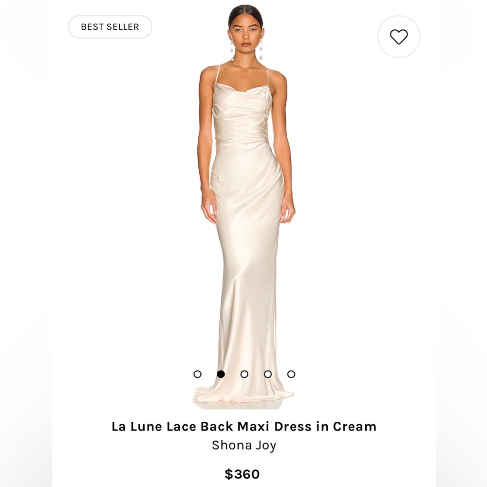 Shona Joy - Backless ruched maxi dress cream